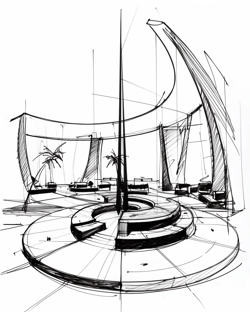 Exhibition sketches gallery image 11